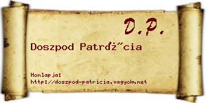 Doszpod Patrícia névjegykártya